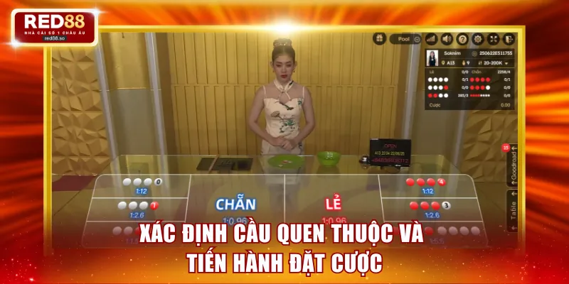Xác định cầu quen thuộc và tiến hành đặt cược